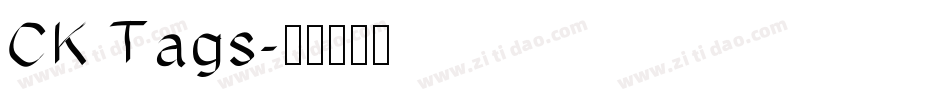 CK Tags字体转换